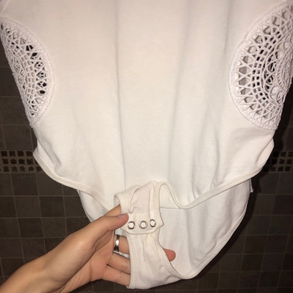 White Top Shop Body Suit - Picture 3 of 5